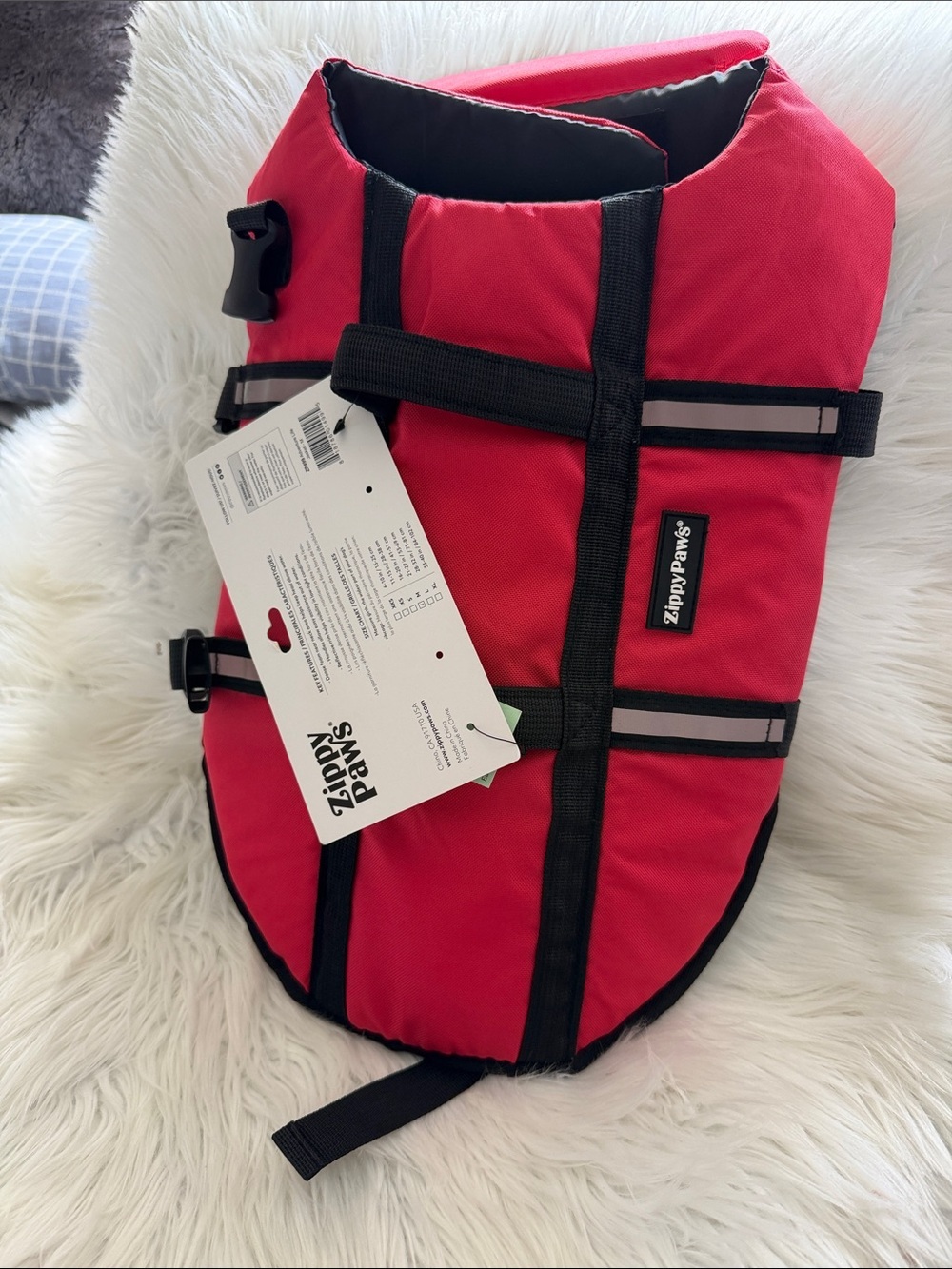 ZippyPaws Red Dog Life Jacket size M